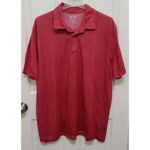 Zaxbys Mens Employee Short Sleeve Work Uniform Polo Shirt Red Cotton Blend Sz XL